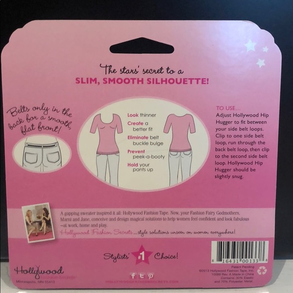 Hollywood Fashion Secrets hip hugger belt Navy - Picture 2 of 2